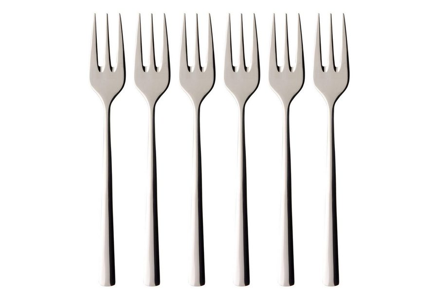 Villeroy & Boch Besteck-Set Piemont Kuchengabel Set 6tlg (6-tlg), 6 Personen, Edelstahl von Villeroy & Boch