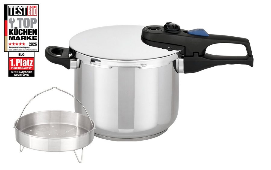 ELO Schnellkochtopf  6,0L/22cm  "Praktika Plus XL Set" von Elo