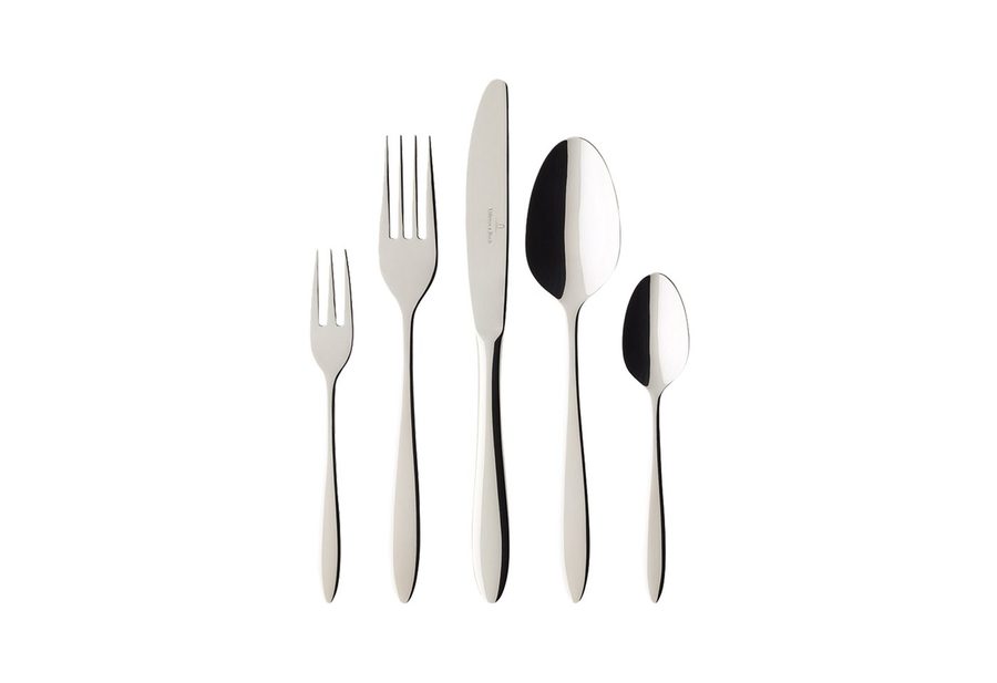 Villeroy & Boch Besteck-Set Annalena Tafelbesteck (30-tlg), 6 Personen, Edelstahl 18/10, Robustes Besteck aus hochwertigem Edelstahl von Villeroy & Boch