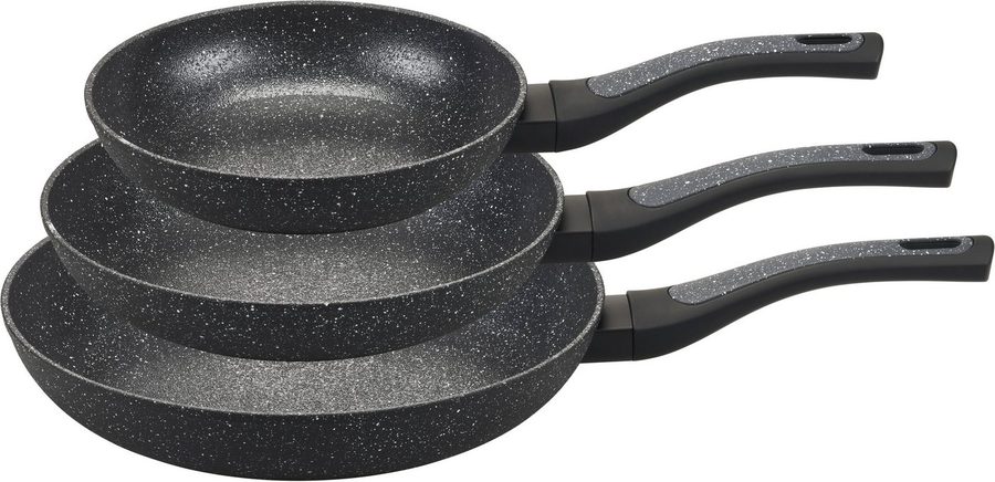 my home Pfannen-Set Dela, Aluminium (Set, 3-tlg), mit rauer Oberfläche für ein besonderes Braterlebnis von My Home