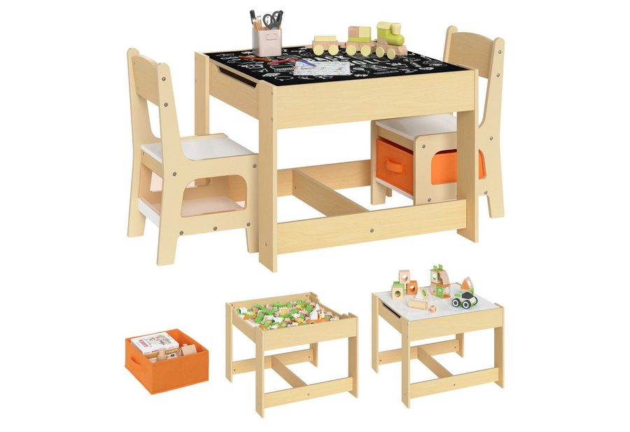Woltu Kindersitzgruppe, (1-tlg), Maltisch Kindermöbel, Tischplatte abnehmbar von WOLTU