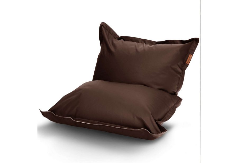 Green Bean Sitzsack Riesen-Sitzsack Kunstleder Square XXL (380 Liter Füllung, Indoor und Outdoor geeignet, abwaschbarer Bezug), Bean Bag Sitzkissen Sitzpuff Sitzsessel Bodenkissen Lounge von Green Bean