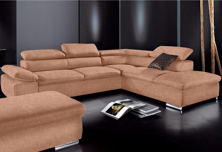 sit&more Ecksofa Alcudia L-Form, B: 272 cm, Arm- und Kopfteilverstellung, Eckcouch, optional Schlaffunktion, Komfortsitz