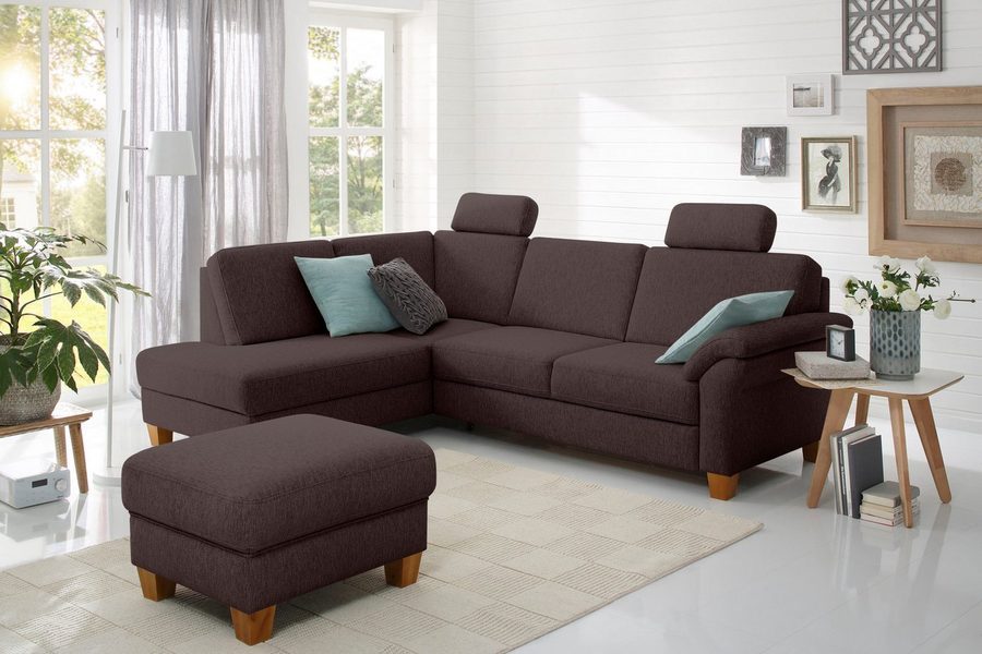 OTTO home Ecksofa Borkum L-Form, B: 249 cm - OTTO. Verlässliche Qualität., optional mit Schlaffunktion, Eckcouch mit Federkern