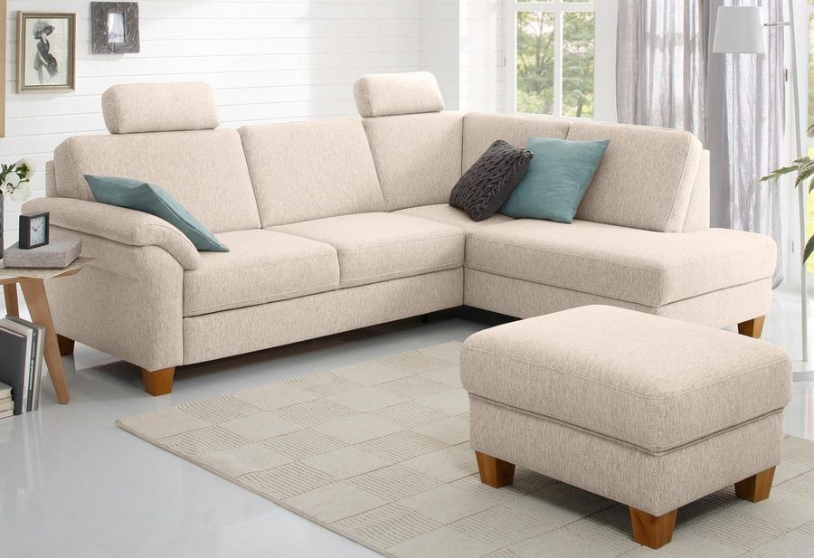 OTTO home Ecksofa Borkum L-Form, B: 249 cm - OTTO. Verlässliche Qualität., optional mit Schlaffunktion, Eckcouch mit Federkern