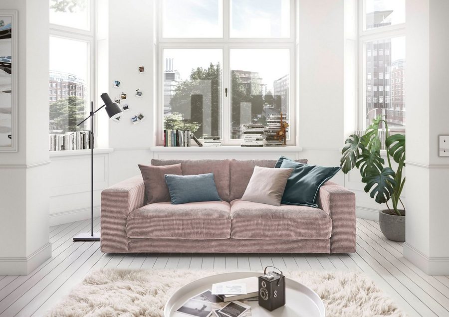 3C Candy 2-Sitzer Enisa softig und legeres Big-Sofa, bequem und komfortabel, Zeitloses und stylisches Loungemöbel, in Breitcord