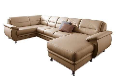 sit&more Wohnlandschaft Mailand U-Form, B: 312 cm, XXL-Couch mit Komfortpolsterung, optional Schlaffunktion, Liegefl. 122x247 cm, diverse Lederqualitäten