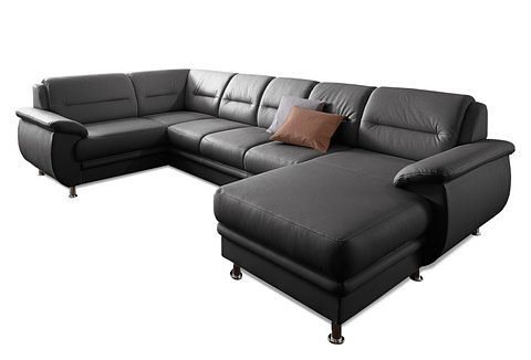 sit&more Wohnlandschaft Mailand U-Form, B: 312 cm, XXL-Couch mit Komfortpolsterung, optional Schlaffunktion, Liegefl. 122x247 cm, diverse Lederqualitäten