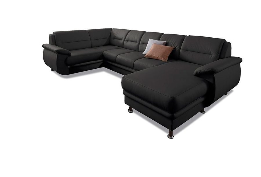 sit&more Wohnlandschaft Mailand U-Form, B: 312 cm, XXL-Couch mit Komfortpolsterung, optional Schlaffunktion, Liegefl. 122x247 cm, diverse Lederqualitäten