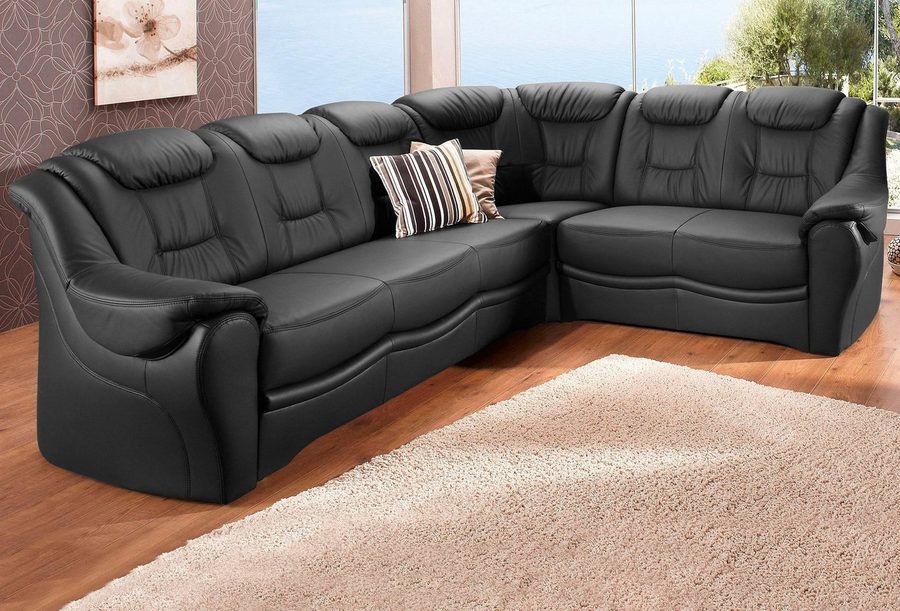 sit&more Ecksofa Bellevue L-Form, B: 265 cm, Bettfunktion optional, Federkernpolsterung, Komfortable Sitzhöhe 44 cm, Liegefläche 120 x 198 cm bei Bettfunktion