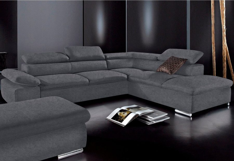 sit&more Ecksofa Alcudia L-Form, B: 272 cm, Arm- und Kopfteilverstellung, Eckcouch, mit Schlaffunktion, Komfortsitz