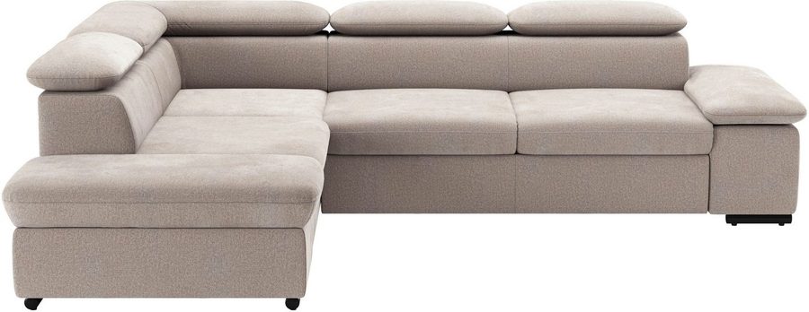 sit&more Ecksofa Alcudia L-Form, B: 272 cm, Arm- und Kopfteilverstellung, Eckcouch, mit Schlaffunktion, Komfortsitz