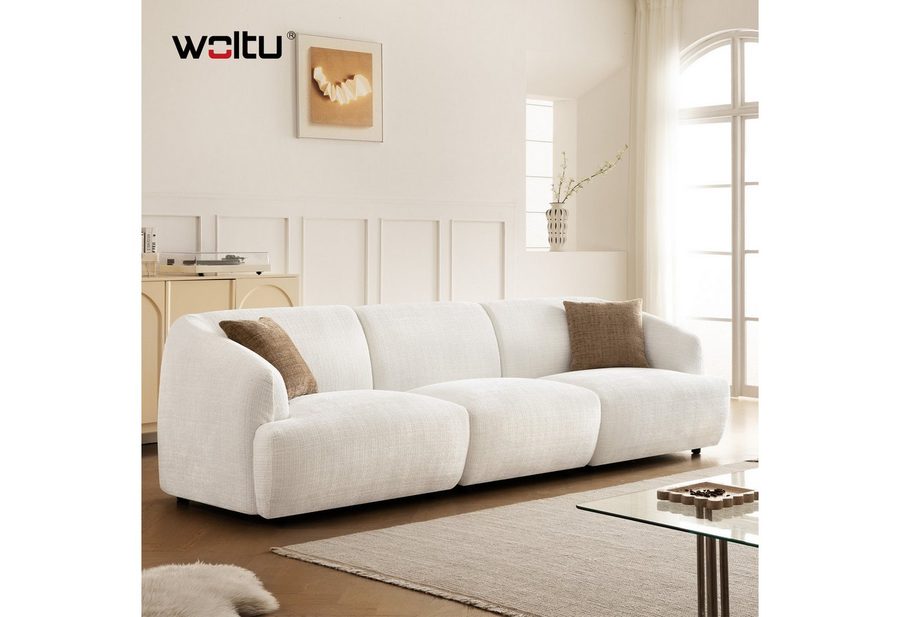 Woltu Sofa, Modulares Sofa, aus Chenille, verstellbaren Füßen