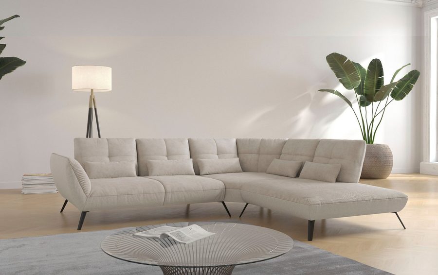 OTTO home Ecksofa Mikado L-Form, inkl. Sitztiefenverstellung und Armteilverstellung