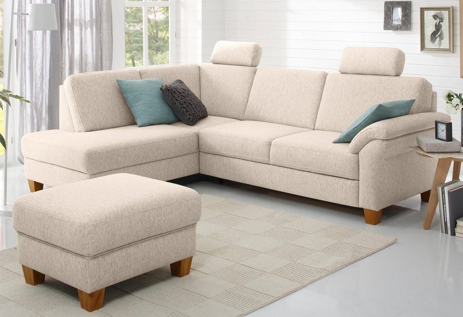 OTTO home Ecksofa Borkum L-Form, B: 249 cm - OTTO. Verlässliche Qualität., optional mit Schlaffunktion, Eckcouch mit Federkern