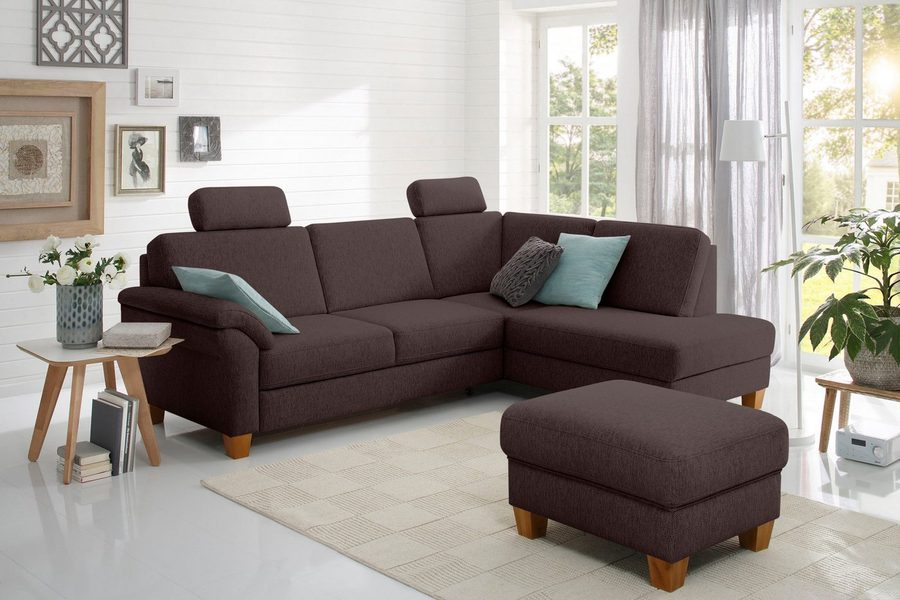 OTTO home Ecksofa Borkum L-Form, B: 249 cm - OTTO. Verlässliche Qualität., optional mit Schlaffunktion, Eckcouch mit Federkern