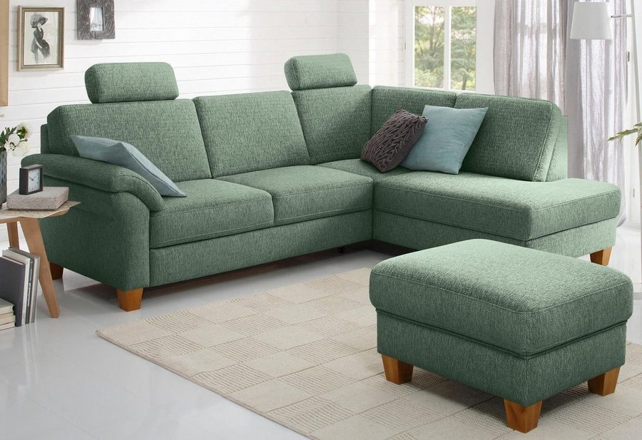 OTTO home Ecksofa Borkum L-Form, B: 249 cm - OTTO. Verlässliche Qualität., mit Schlaffunktion, Eckcouch mit Federkern