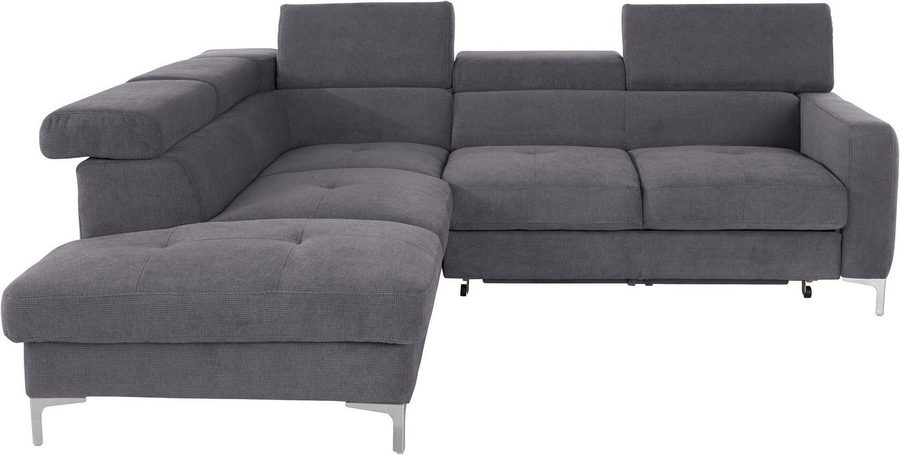 COTTA Ecksofa Sammy L-Form, mit Kopfteilverstellung, wahlweise mit Schlaffunktion & Bettkasten