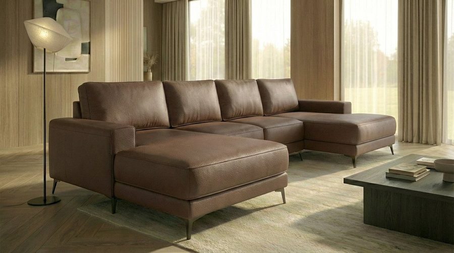A&J MöbelLand GmbH Ecksofa VALTOR mit Schlaffunktion, Bonellfederkern und Bettkasten, TOP ANGEBOT!