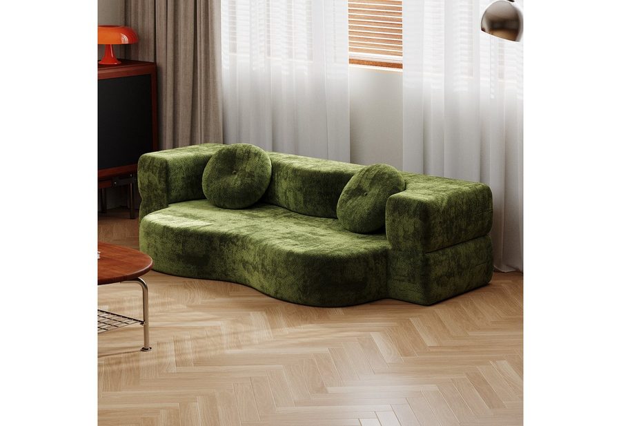 HOMALL Sofa Fashionable Klappsofa, Keine Installation erforderlich, geeignet für Wohnzimmer, Freizeitbereiche,Unser Tiefpreis von HOMALL