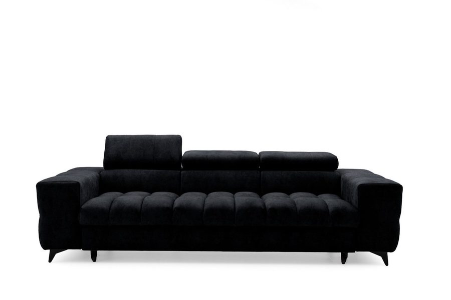 Muffo Sofa Pudding 3, Starke Steppung, elegante Form, verstellbare Kopfstützen, Schlaffunktion