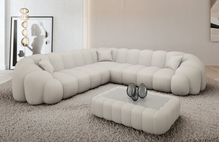 Sofa Dreams Ecksofa Rajada L Form Couch, 4-Sitzer, Design, Eckcouch, Stoffbezug