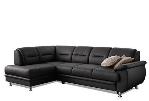 sit&more Ecksofa Mailand L-Form, B: 250 cm, Leder, Komfortsitzhöhe 46 cm, mit Schlaffunktion, Liegefläche: 194x122cm, Komfortpolsterung