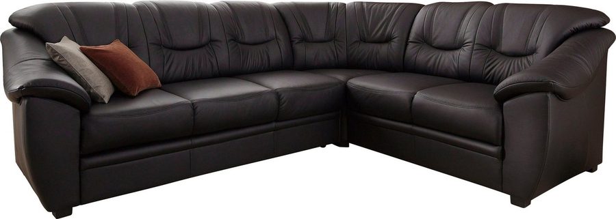 sit&more Ecksofa Savona L-Form, B. 262 cm, Komfortsitz, Eckcouch mit Stoff- & Lederwahl, optional Schlaffunktion, Liegefl. 120x195 cm