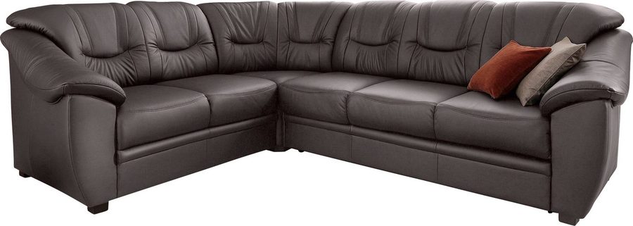 sit&more Ecksofa Savona L-Form, B. 262 cm, Komfortsitz, Eckcouch mit Stoff- & Lederwahl, optional Schlaffunktion, Liegefl. 120x195 cm