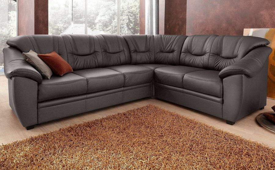 sit&more Ecksofa Savona L-Form, B. 262 cm, Komfortsitz, Eckcouch mit Stoff- & Lederwahl, mit Schlaffunktion, Liegefl. 120x195 cm