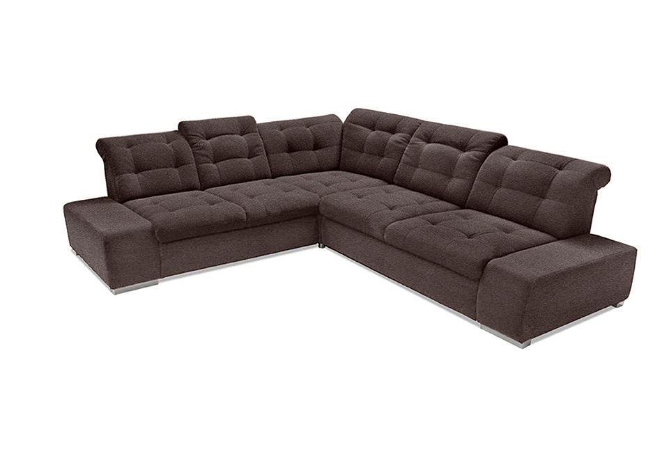 sit&more Ecksofa Pale L-Form, inklusive Kopfteilverstellung, wahlweise mit Schlaffunktion
