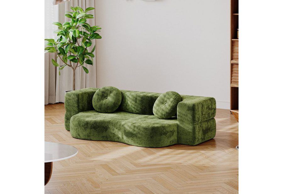 HOMALL Sofa Stilvolles Klappsofa, (Keine Montage erforderlich – ideal für Wohnzimmer, Lounge & Freizeitbereiche – zum Top-Preis) von HOMALL