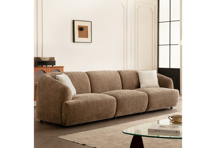 Woltu Sofa, Modulares Sofa, aus Chenille, verstellbaren Füßen