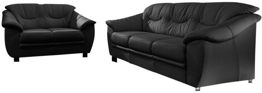 sit&more Polstergarnitur Savona, Set: 2- & 3er-Sofa, B: 148 bzw. 198 cm, Federkern-Polsterung, (2-tlg), komfortable Sitzhöhe 46 cm, frei im Raum stellbar, stilvolles Design