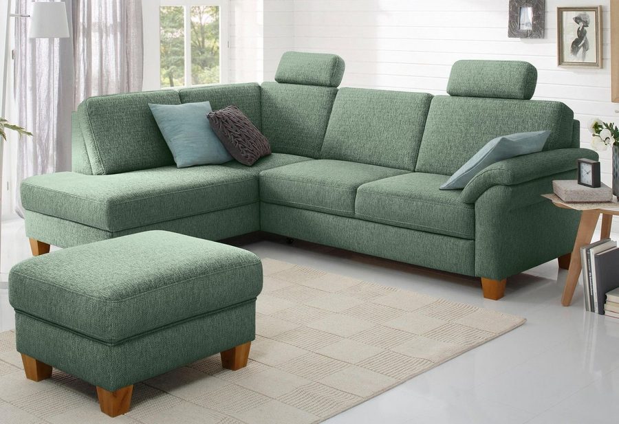 OTTO home Ecksofa Borkum L-Form, B: 249 cm - OTTO. Verlässliche Qualität., optional mit Schlaffunktion, Eckcouch mit Federkern