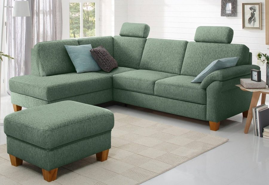 OTTO home Ecksofa Borkum L-Form, B: 249 cm - OTTO. Verlässliche Qualität., mit Schlaffunktion, Eckcouch mit Federkern