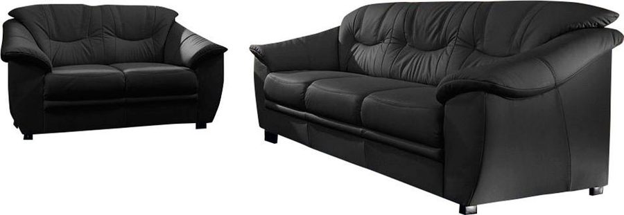 sit&more Polstergarnitur Top Savona, NaturLEDER® (2-tlg), bestehend aus je einem 2- und 3-Sitzer, Federkern