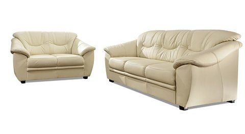 sit&more Polstergarnitur Top Savona, NaturLEDER® (2-tlg), bestehend aus je einem 2- und 3-Sitzer, Federkern