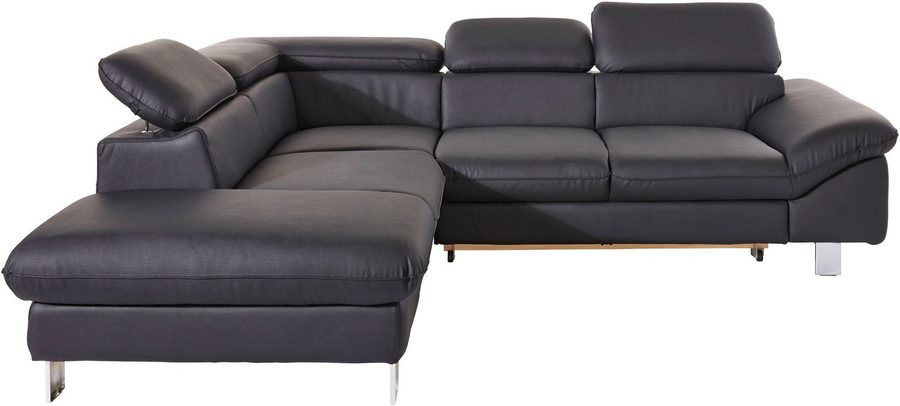 COTTA Ecksofa Driver L-Form, B: 265cm, moderne Couch, Wellenunterfederung, inkl. 3 x, Kopfteilverstellung, optional Schlaffunktion & Bettkasten
