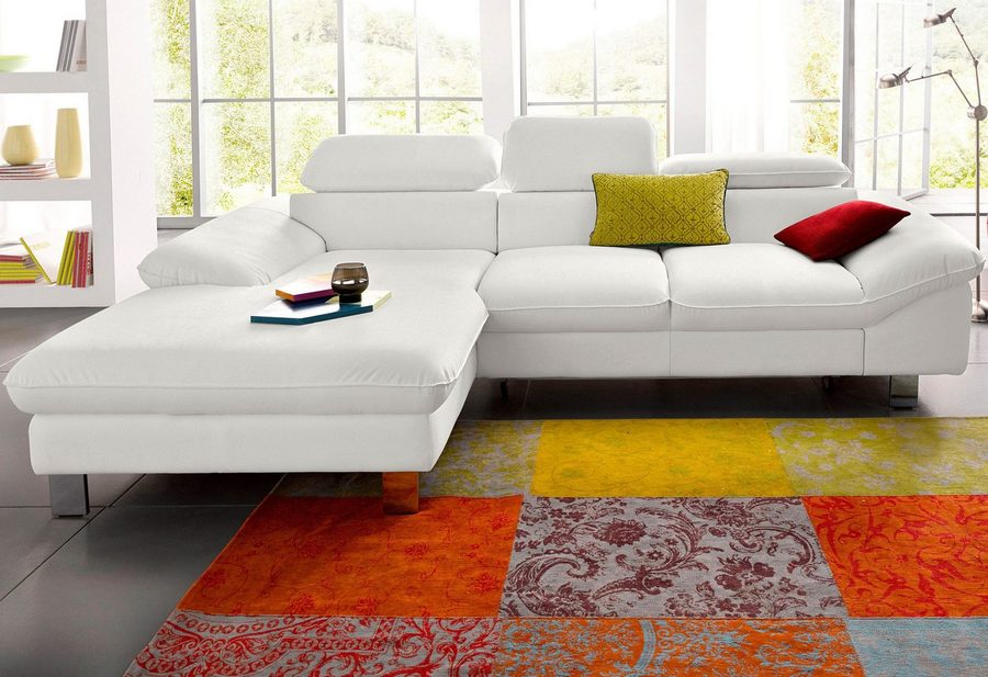 COTTA Ecksofa Driver L-Form, B:268 cm, moderne Couch mit Wellenunterfederung, Kopfteilverstellung, optional Schlaffunktion & Bettkasten