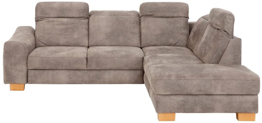 Home affaire Ecksofa Dundee L-Form, wahlweise mit Kopfteilverstellung und zusätzlich mit Schlaffunktion