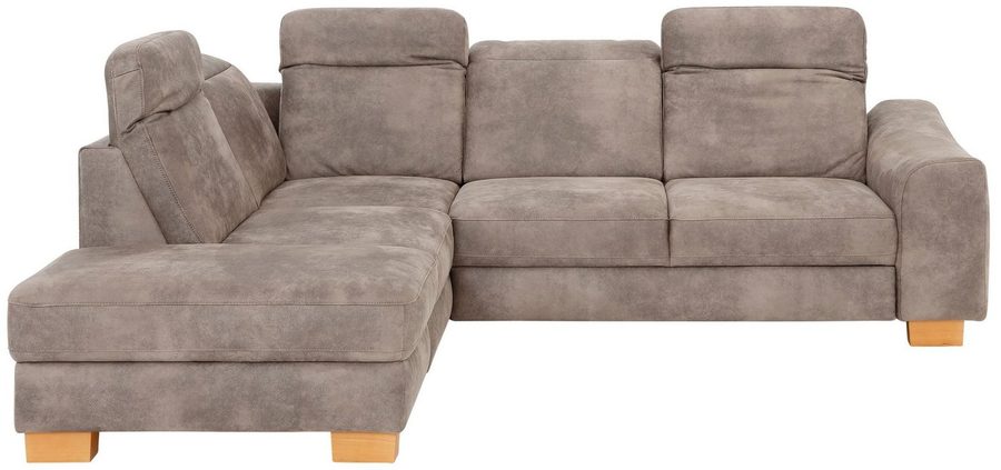 Home affaire Ecksofa Dundee L-Form, wahlweise mit Kopfteilverstellung und zusätzlich mit Schlaffunktion