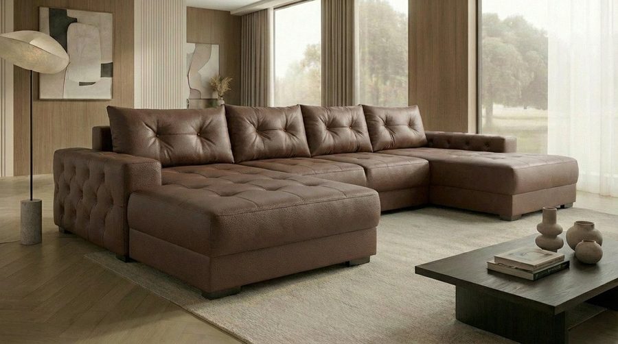 A&J MöbelLand GmbH Ecksofa VIENA, FABIO, VALTOR, MODENA mit Schlaffunktion, Bonellfederkern, Viele Varianten zur Auswahl – wählen Sie Farbe!, TOP ANGEBOT!