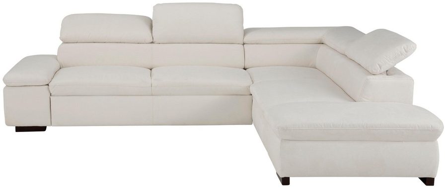 OTTO home Ecksofa Alberto L-Form, mit Kopfteilverstellung, wahlweise mit Schlaffunktion