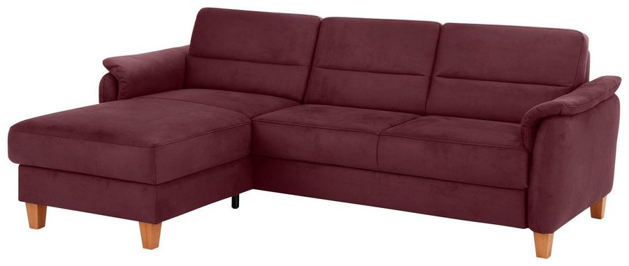 Home affaire Ecksofa Palmera L-Form, B: 244 cm - OTTO. Verlässliche Qualität., optional Schlaffunktion & Bettkasten, Federkern