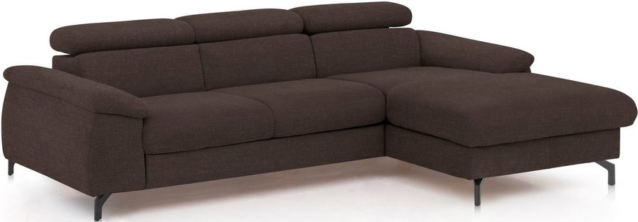 COTTA Ecksofa Kitty L-Form, B: 242 cm, mit Kopfteilverstellung, optional Schlaffunktion & Bettkasten