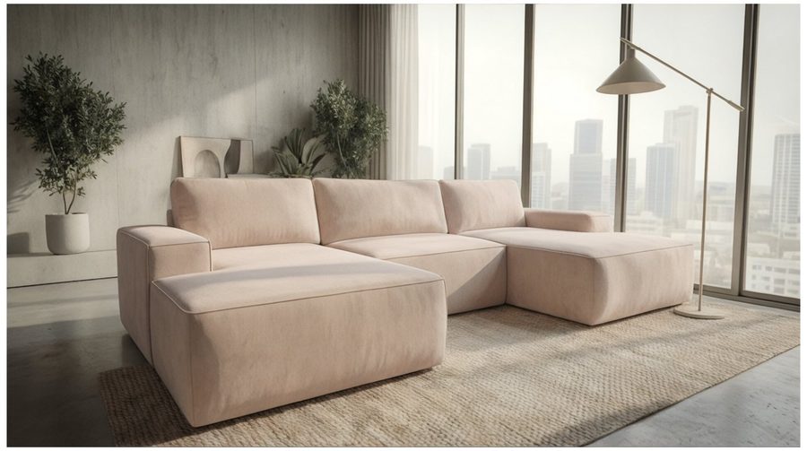 A&J MöbelLand GmbH Ecksofa EINAR mit Schlaffunktion, Bonellfederkern und Bettkasten, TOP ANGEBOT!