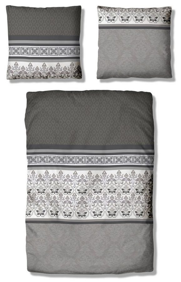 OTTO home Bettwäsche Cremona in Gr. 135x200, 155x220 cm u.a. Bettwäsche-Set mit Ornamenten, Polycotton recycelt, 3 teilig, romantische Bettwäsche in verschiedenen Qualitäten, ab Gr. 135x200 cm von OTTO home