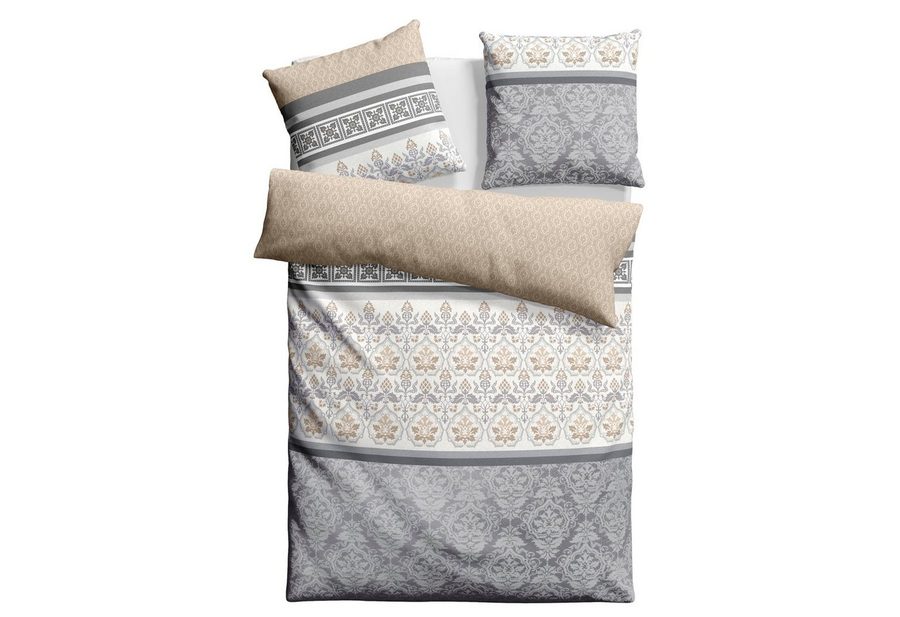OTTO home Bettwäsche Cremona in Gr. 135x200, 155x220 cm u.a. Bettwäsche-Set mit Ornamenten, Polycotton recycelt, 3 teilig, romantische Bettwäsche in verschiedenen Qualitäten, ab Gr. 135x200 cm von OTTO home