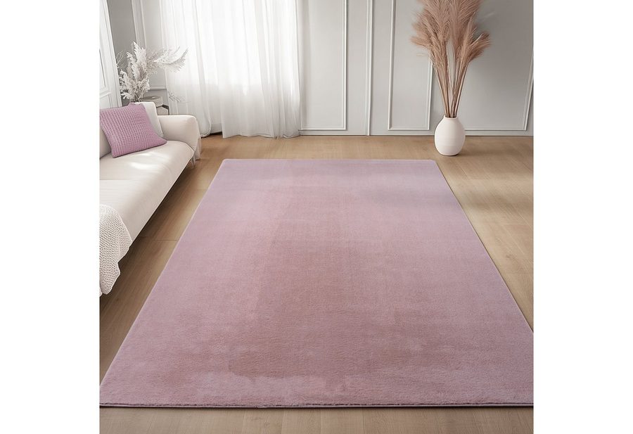 Carpettex Veloursteppich Unicolor - Einfarbig, Läufer, Höhe: 11 mm, Perfekt geeignet für Wohnzimmer, Schlafzimmer,Küche,Kinderzimmer von Carpettex